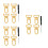 3 Sets Swivel Clasp Detachable Snap Hook For Bag Strap Replacement 7