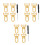 3 Sets Swivel Clasp Detachable Snap Hook For Bag Strap Replacement 6