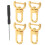 3 Sets Swivel Clasp Detachable Snap Hook For Bag Strap Replacement 3