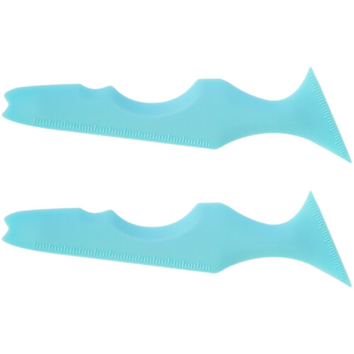 10 Pcs Multi-Function Eyeliner Stencil And Silicone Mascara Applicator