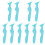 10 Pcs Multi-Function Eyeliner Stencil And Silicone Mascara Applicator 4