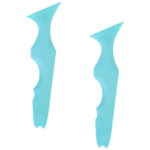 10 Pcs Multi-Function Eyeliner Stencil And Silicone Mascara Applicator 2