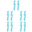 10 Pcs Multi-Function Eyeliner Stencil And Silicone Mascara Applicator 8
