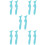 10 Pcs Multi-Function Eyeliner Stencil And Silicone Mascara Applicator 10