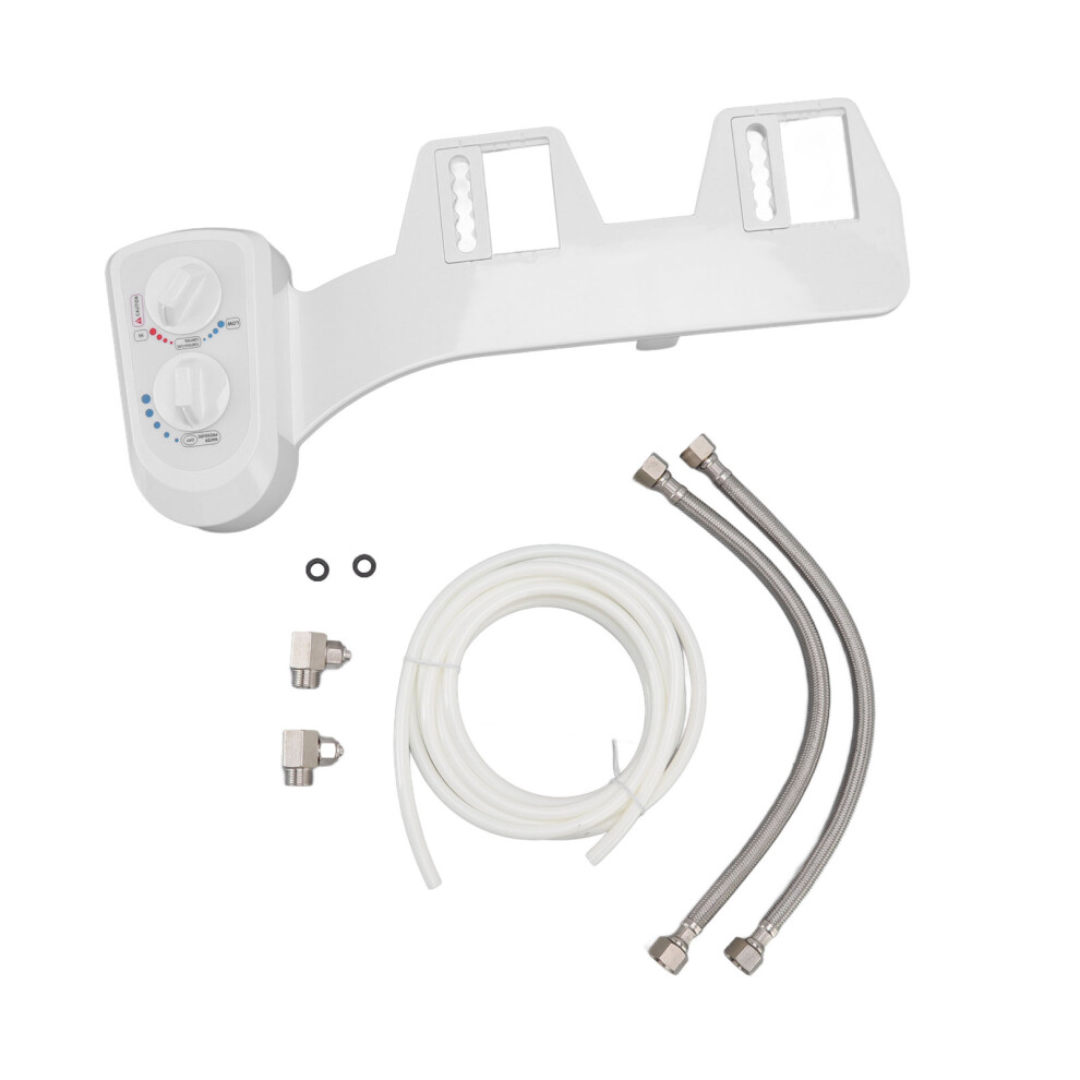 Double Knob Movable Nozzle Bidet Attachment for Bathroom