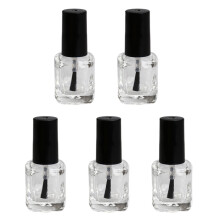 20Pièces Bouteilles Vernis Transparentes 10Ml Brosse Premium