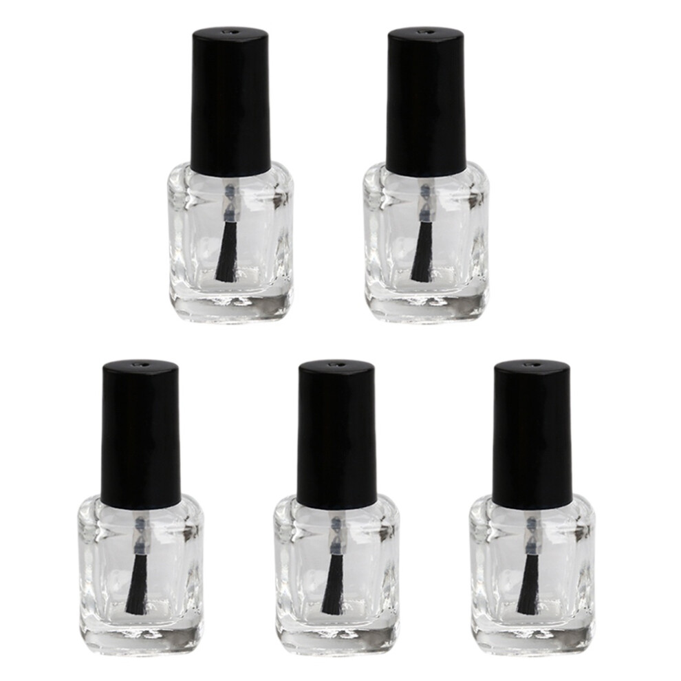 Iplusmile Light 20 Pcs 10Ml Empty Square Nail Polish Bottles With Brush