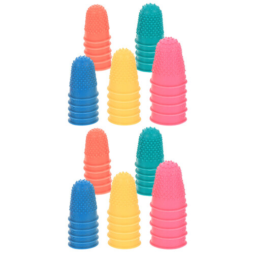 150 Pcs Rubber Finger Protectors For Counting Writing Sorting 1