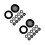 20 Pcs Stainless Steel Hose Coupling Filter Silicone Washers Black 9