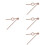 4 Sets Diy Wall Clock Hands Replacement Kit Japanese Pointer 8