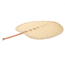2Pcs Bamboo Woven Handheld Fan Chinese Style For Summer