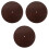 3Pcs Round Wall Clock Dial Replacement With Roman Numerals 5