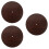 3Pcs Round Wall Clock Dial Replacement With Roman Numerals 9