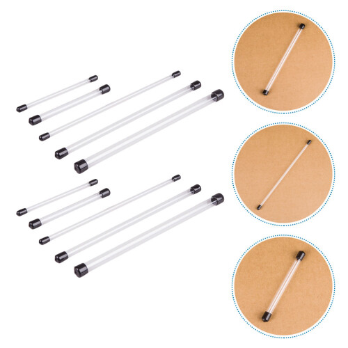 10Pcs Transparent Acrylic Incense Storage Tubes 2