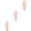 3Pcs Professional Nail Art Practice Hand Model Bendable Manicure Tool 5
