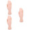 3Pcs Professional Nail Art Practice Hand Model Bendable Manicure Tool 7