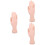 3Pcs Professional Nail Art Practice Hand Model Bendable Manicure Tool 6