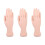 3Pcs Professional Nail Art Practice Hand Model Bendable Manicure Tool 4