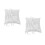 2Pcs White Square Ring Pillow For Wedding Ring Holder 8