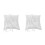 2Pcs White Square Ring Pillow For Wedding Ring Holder 6