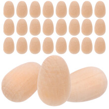 180 Pcs Unfinished Wooden Eggs For Painting And Crafts