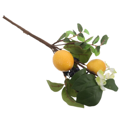 2Pcs Spring Pick With Lemon Blueberry Artificial Fruit For Home Vase 1