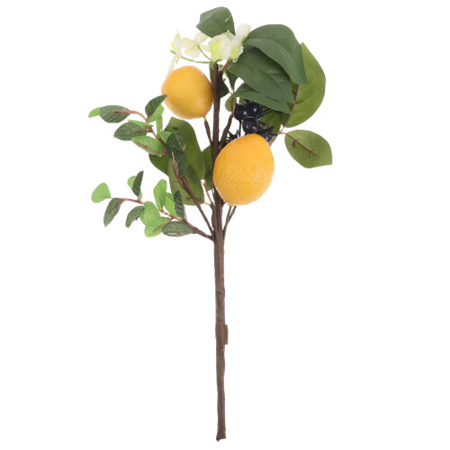 2Pcs Spring Pick With Lemon Blueberry Artificial Fruit For Home Vase 2