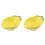 2 Pack Fruit Condiment Plate Travel Work Lemon Ceramic Bowl Bowls 7