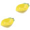 2 Pack Fruit Condiment Plate Travel Work Lemon Ceramic Bowl Bowls 8