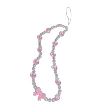 2Pcs Lovely Beaded Phone Hanging Lanyard Rope Accessory