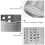 2 Count Cutlery Holders Utensil Storage Metal Silverware Organizer 6