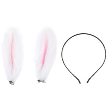 6Pièces -Tête Lapin Peluche Accessoire Fête Déguisement