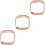 3 Pcs Case Watch Protective Frame Electroplating Pc Shell 5