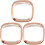 3 Pcs Case Watch Protective Frame Electroplating Pc Shell 2