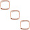 3 Pcs Case Watch Protective Frame Electroplating Pc Shell 9
