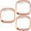 3 Pcs Case Watch Protective Frame Electroplating Pc Shell 6