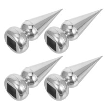 4Pcs Stainless Steel Fence Finials Topper Caps For Yard Garden