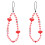 2 Pack Mobile Phone Hanging Chain Beads Strap Holder Lanyard Lanyards 2