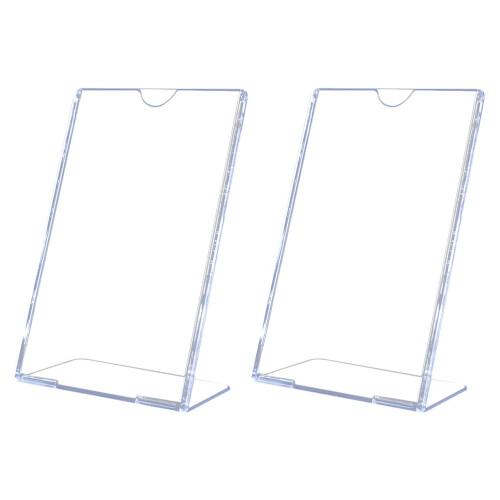 4Pièces Support Prix Transparent Incliné Pour