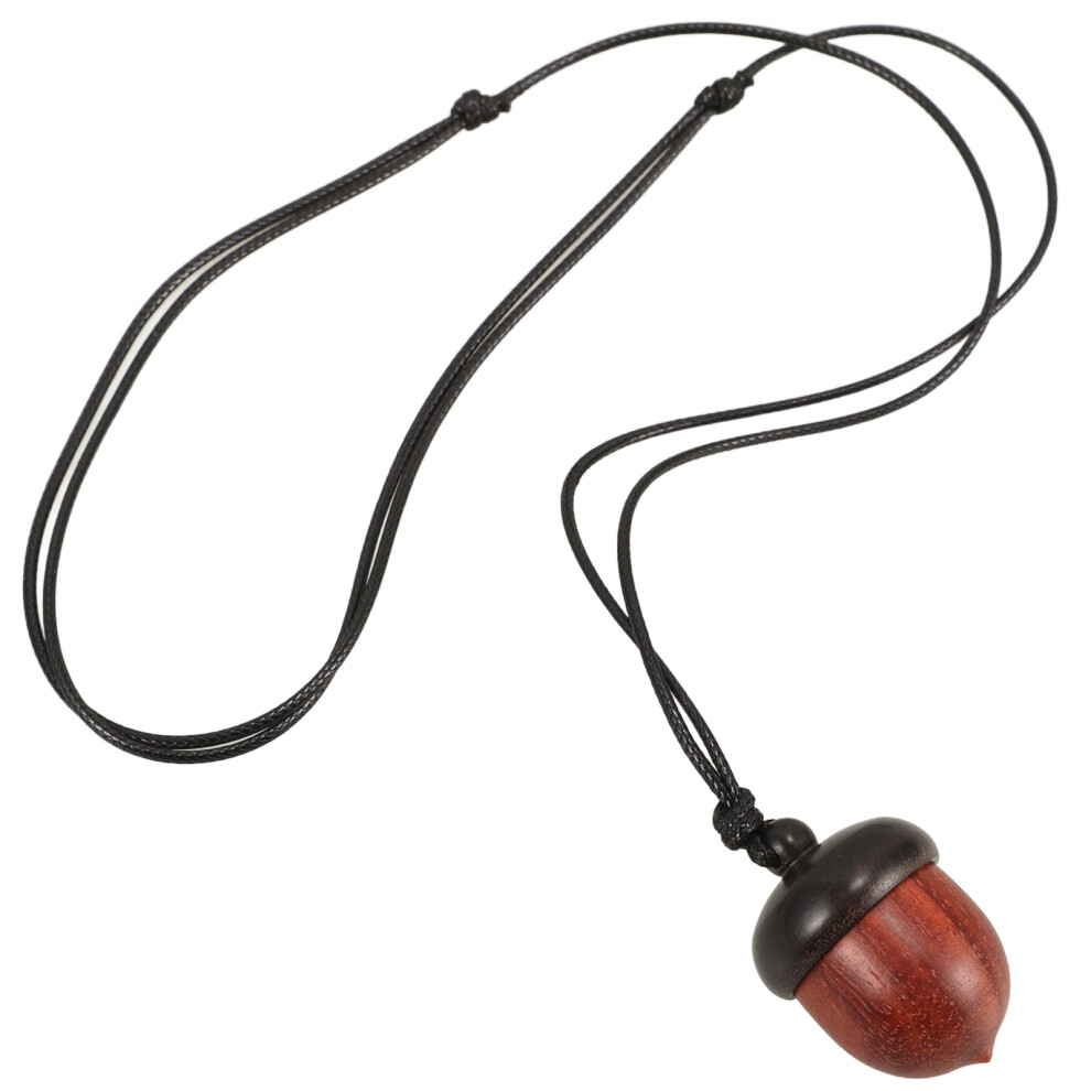 Villcase Portable Medicine Organizer Acorn-Shaped Tablet Case With Lanyard