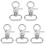 10 Pcs Lobster Bag Strap Clasp Clip Buckle Key Ring Snap Hook 1