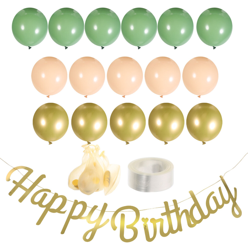 Aboofan 4 Sets Birthday Party Balloons With Happy Birthday Banner Decoration