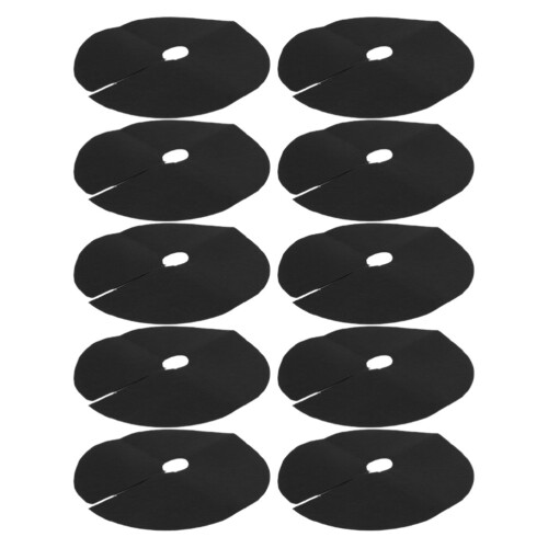 30 Pcs Tree Mulch Ring: Non-Woven Round Weed Barrier Mat 1