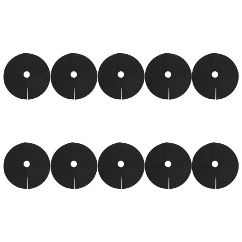 30 Pcs Tree Mulch Ring: Non-Woven Round Weed Barrier Mat 2