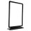 2Pcs Black Plastic Menu Card Holder Space-Saving Tabletop Sign Display 1