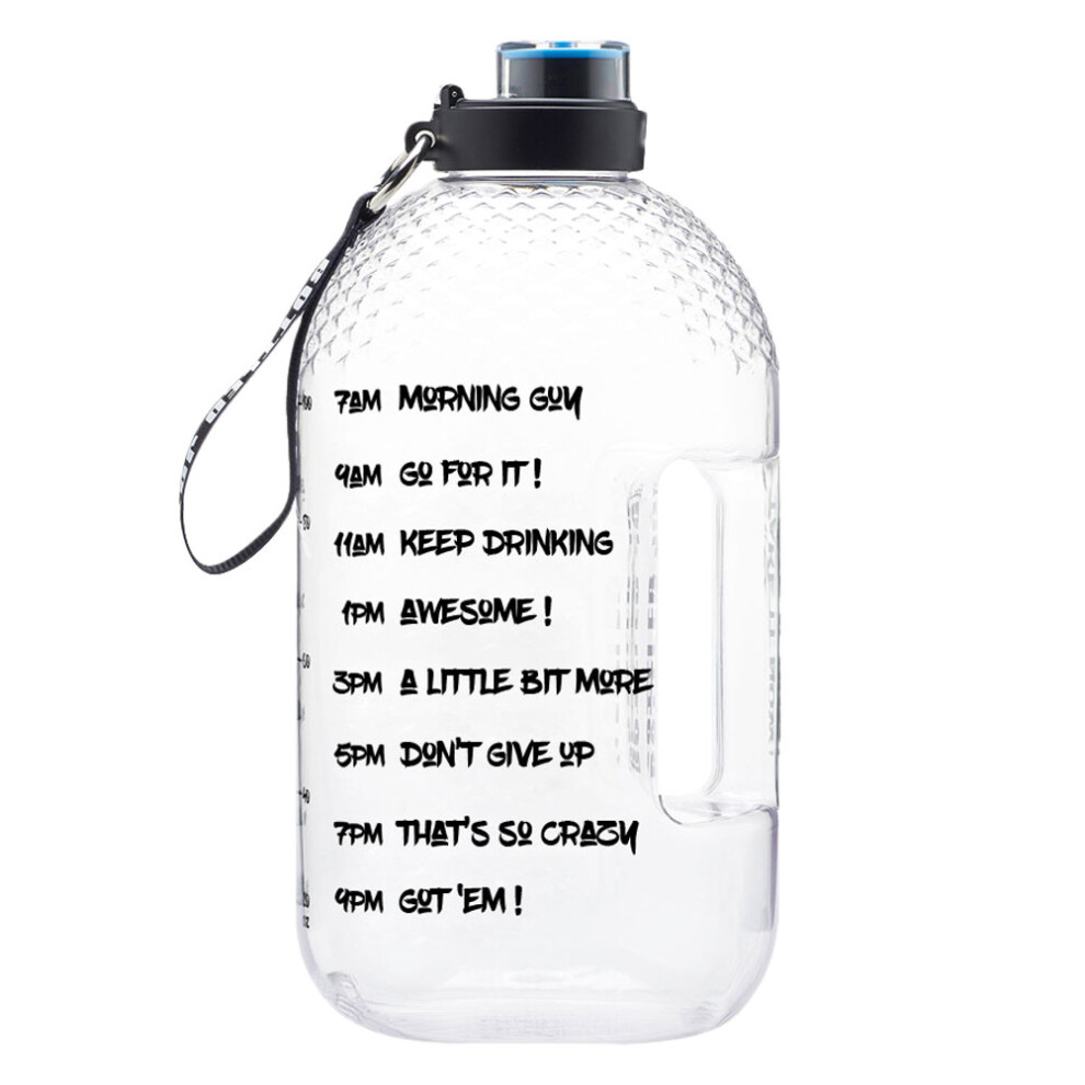 3.7l Outdoor Water Bottle Fitness Words Printed Kettle Transparent-image-OPC-PKXZN5T-NEW