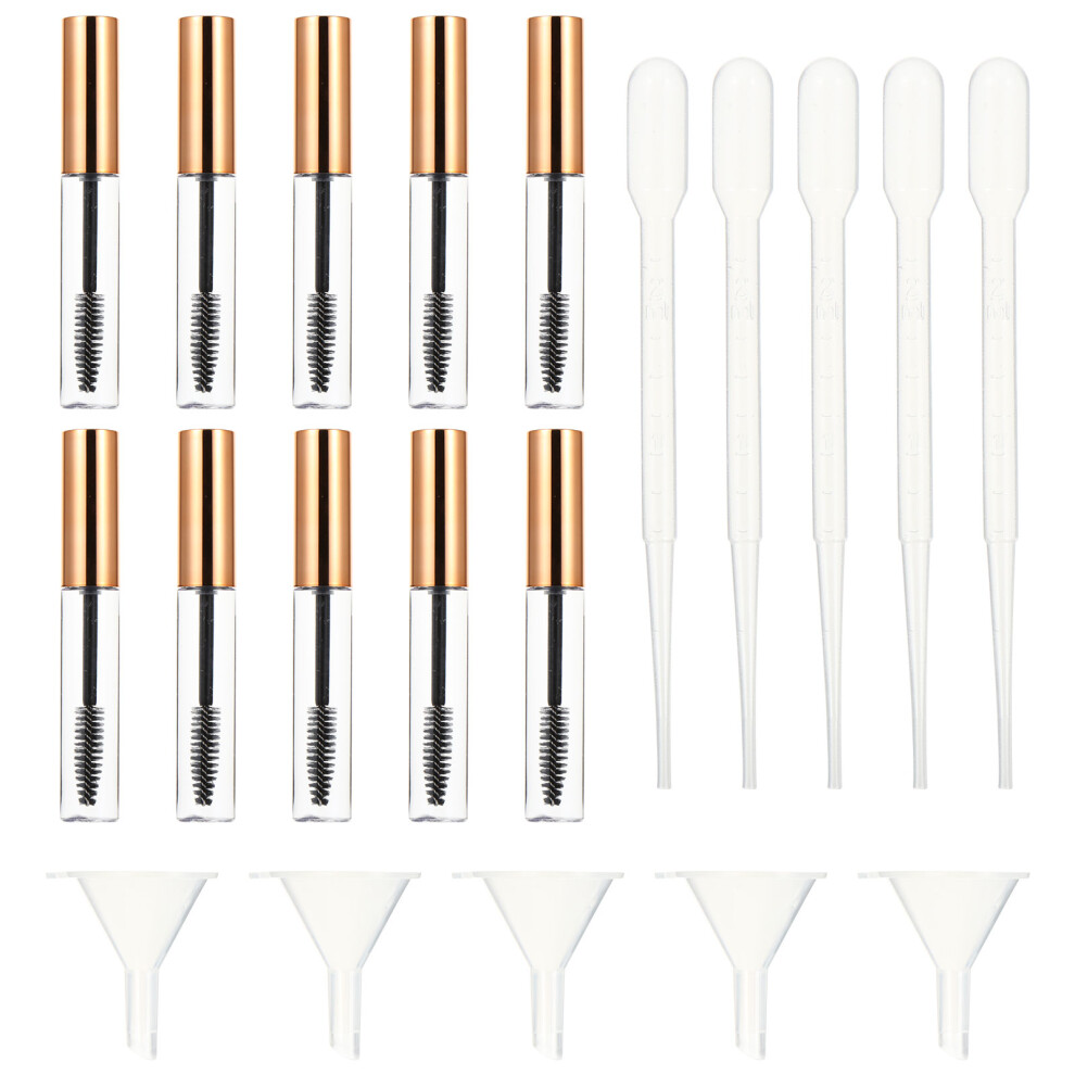 Ohphcall Cream 3 Pieces Eyeliner Air Tube Set Eyelash Container Mascara Wand