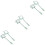 3 Sets 2 Pcs Square Nylon Floating Fishing Net 6