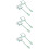 3 Sets 2 Pcs Square Nylon Floating Fishing Net 9