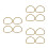 12 Pcs Semi-Circular Bamboo Handbag Handle Frame For Diy Purse Tote 4